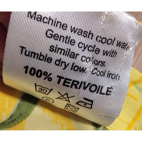 Vintage YMLA Shorts Set Cartegena Colombia Tropical Parrots Silk Feel Sz Boys 10 - Picture 7 of 13